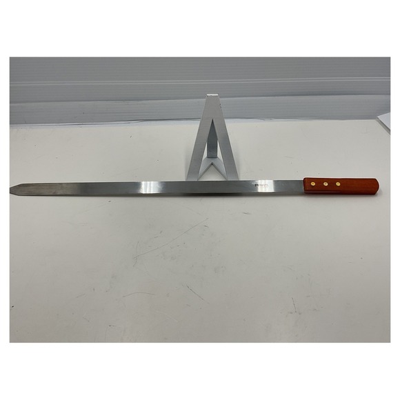 PARS Yedi Houseware Other - PARS Yedi Houseware 25.5" Flat BBQ Skewers Set of‎ 6 Stainless Steel Wood Handle